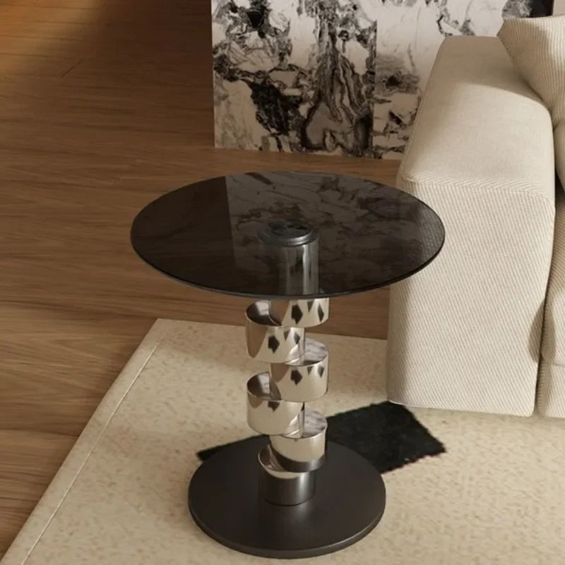 Nordic Furniture Round Glass Coffee Table
